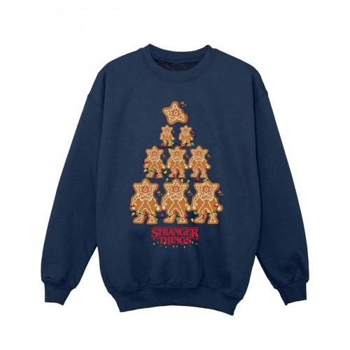 Pertemba FR - Apparel Netflix Girls Stranger Things peperkoeksweater 9-11 Years wit
