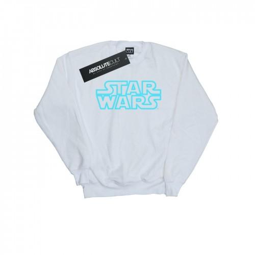 Star Wars meisjes neon teken logo sweatshirt 12-13 wit