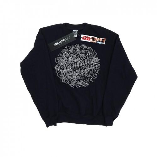 Star Wars Girls Christmas Death Star Sweatshirt 5-6 Years wit
