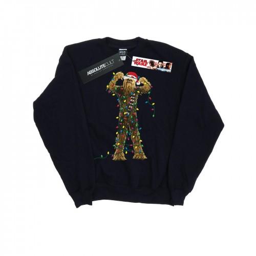 Star Wars Girls Chewbacca Christmas Lights Sweatshirt 5-6 Years wit