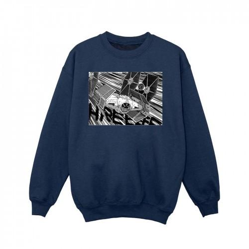 Star Wars Girls Anime Plane Sweatshirt 5-6 Years wit