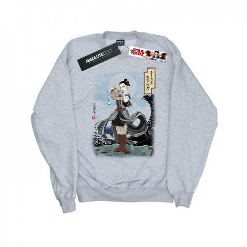 Star Wars Girls The Last Jedi Japanse Rey Sweatshirt 9-11 Years wit