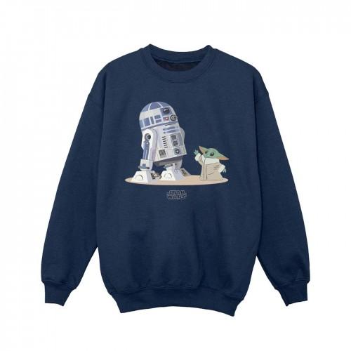 Star Wars Girls The Mandalorian R2D2 en Grogu-sweatshirt 5-6 Years wit