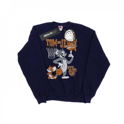 Tom And Jerry Girls Spinning Basketball Sweatshirt 7-8 Years wit