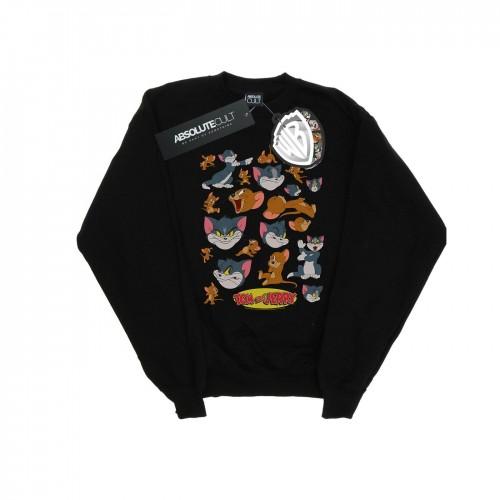 Tom And Jerry Girls Many Faces Sweatshirt 12-13 wit