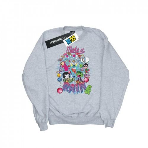 DC Comics Girls Teen Titans Go Make It Rain-sweatshirt 9-11 Years wit