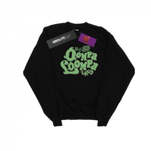 Willy Wonka And The Chocolate Factory Willy Wonka en de chocoladefabriek Oompa Loompa Land sweatshirt voor meisjes 12-13 wit