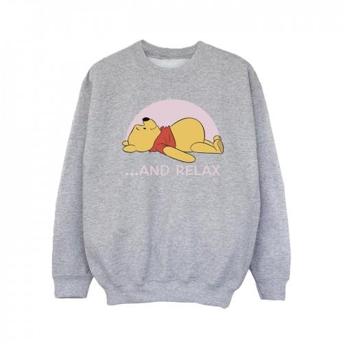Disney meisjes Winnie de Poeh Relax Sweatshirt 5-6 Years wit