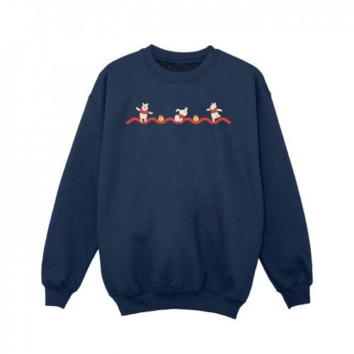 Disney meisjes Winnie de Poeh Hunny Line Sweatshirt 5-6 Years wit