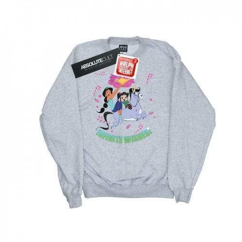 Disney Girls Wreck It Ralph Jasmine en Vanellope sweatshirt 9-11 Years wit