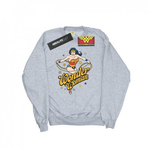 DC Comics Girls Wonder Woman sterrensweater 9-11 Years wit