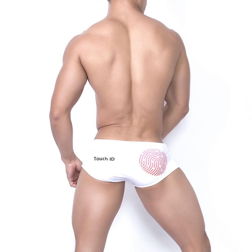UXH Fashion Mannen zwembroek passen sexy badmode strandkleding bruinen surfen zwarte bloem M wit