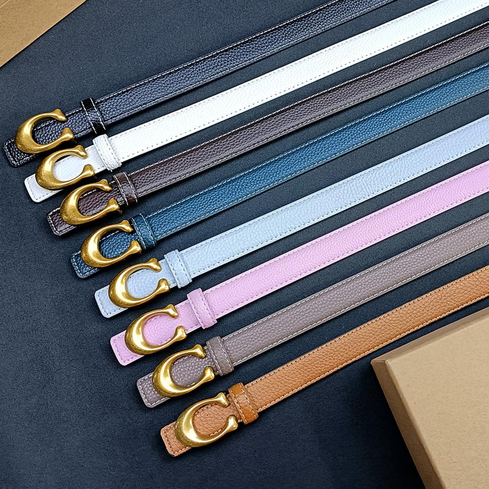 Yanghong 2.5cm Letter C Classic Belt Luxury Designer Famous Brand High Quality Leather Hot Women Belts For Dress 95cm