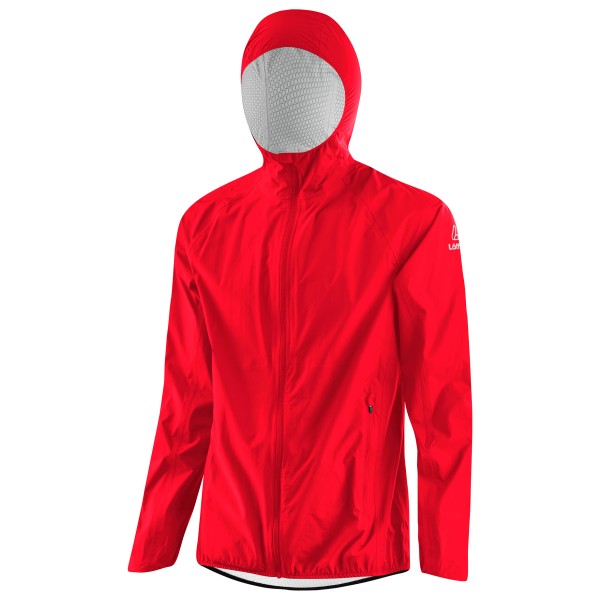 Löffler  Hooded Jacket WPM Pocket - Regenjas, rood
