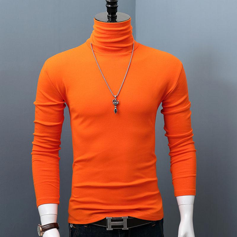 Exotic Nieuwe Winter Turtleneck Dikke Heren Truien Casual Turtle Neck Effen Kleur Kwaliteit Warme Slanke Turtleneck Truien Pullover Heren S wijn
