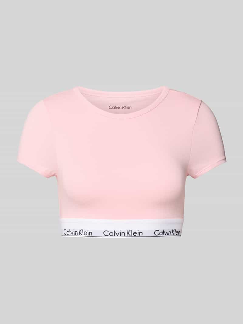 Calvin Klein T-shirt-bh T-SHIRT BRALETTE met een logo-opschrift