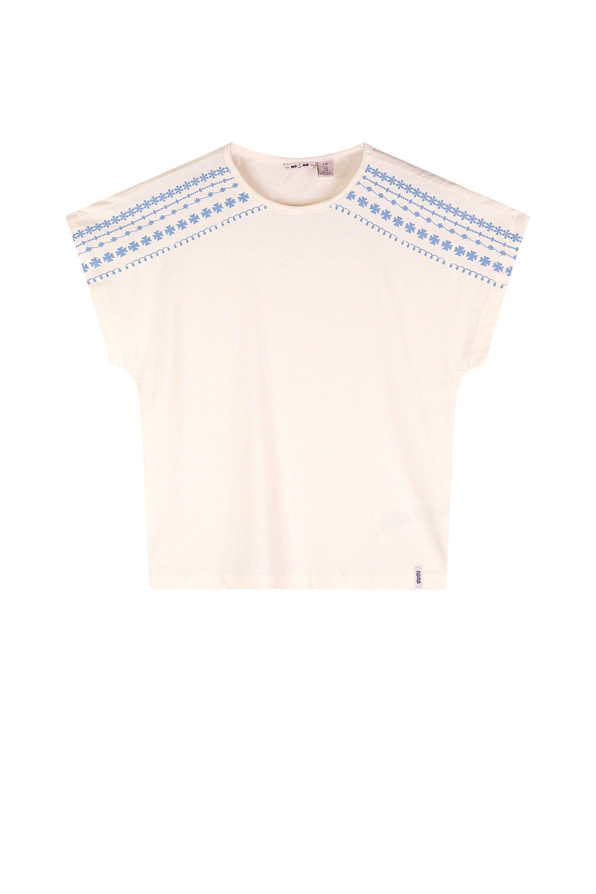 NoNo zomer top meisjes - ivoor wit - print - Katy