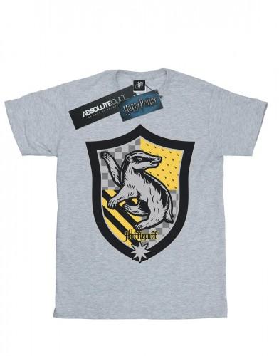Harry Potter jongens Huffelpuf Crest plat T-shirt 7-8 Years wit