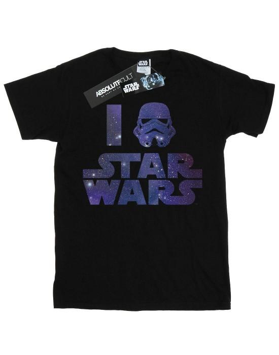 Star Wars jongens ik hou van  T-shirt 12-13 zwart