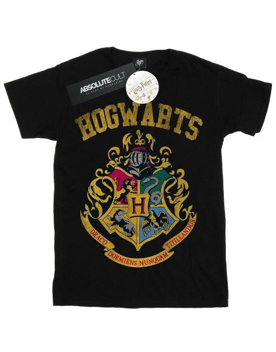 Harry Potter jongens gevuld Crest Varsity T-shirt 7-8 Years zwart