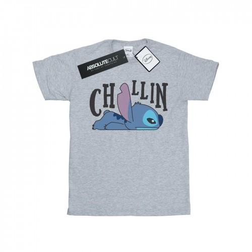 Disney Lilo en Stitch Chillin T-shirt voor jongens 12-13 wit