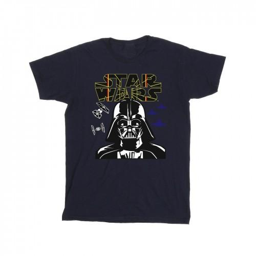 Star Wars jongens Darth Vader Comp-logo T-shirt 7-8 Years zwart