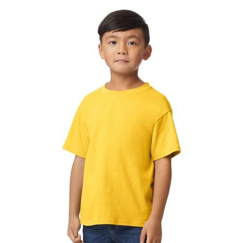 Gildan kinder/kinder middelzwaar zacht aanvoelend T-shirt XS zwart