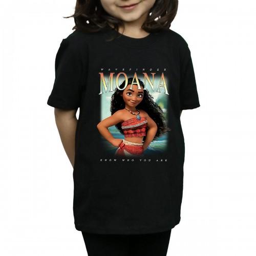 Moana montage katoenen T-shirt voor meisjes 12-13 zwart