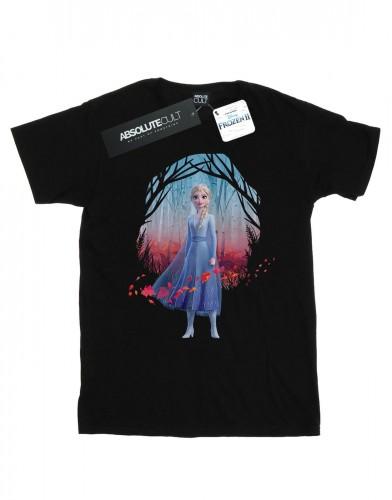 Disney Girls Frozen 2 Elsa Vind de weg katoenen T-shirt 3-4 Years wit