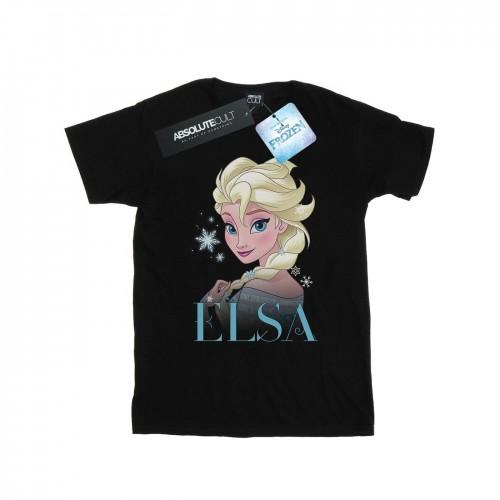 Disney Frozen Elsa Sneeuwvlok Portret Katoenen T-shirt voor meisjes 5-6 Years wit