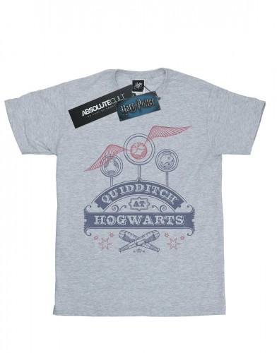 Harry Potter meisjes Zwerkbal op Zweinstein katoenen T-shirt 7-8 Years wit