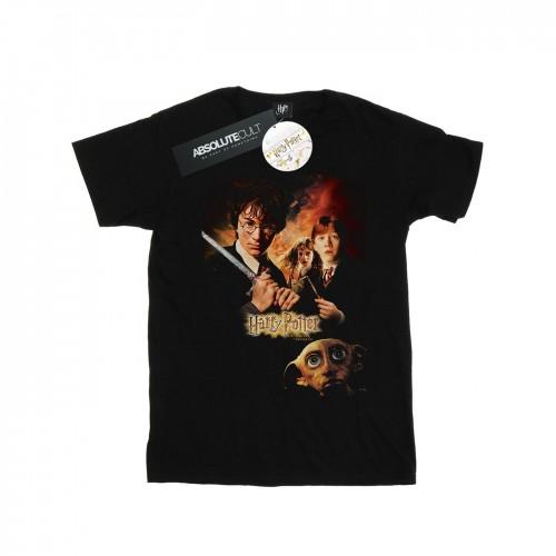 Harry Potter Girls Geheime Kamer Poster Katoenen T-shirt 7-8 Years zwart