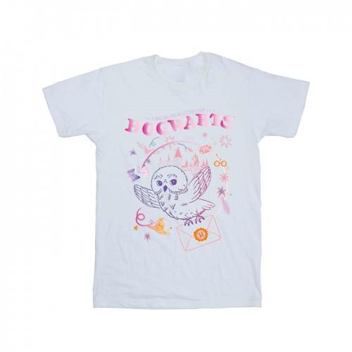 Harry Potter meisjes uil letter katoenen T-shirt 9-11 Years wit