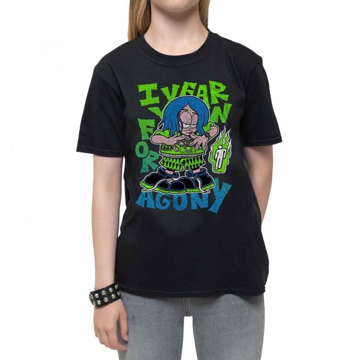 Billie Eilish kinder/kinderpijn katoenen T-shirt 5-6 Years zwart