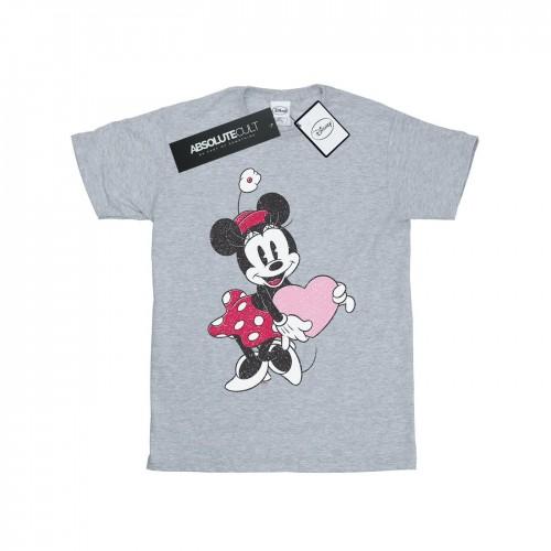 Disney meisjes Minnie Mouse Love Heart katoenen T-shirt 9-11 Years wit