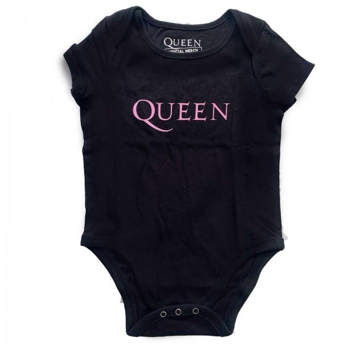 Queen Childrens/Kids-logo Babygrow 3-6 Months zwart