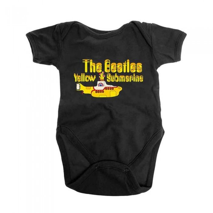 The Beatles Peuter Geel Onderzeeër Logo Babygrow 0-3 Months zwart