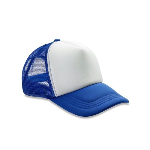 Result Headwear Resultaat Core Half Mesh Truckers Cap One Size wit/paars