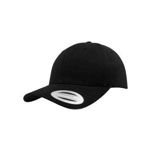 FLEXFIT unisex gebogen klassieke snapback-pet One Size houtskool