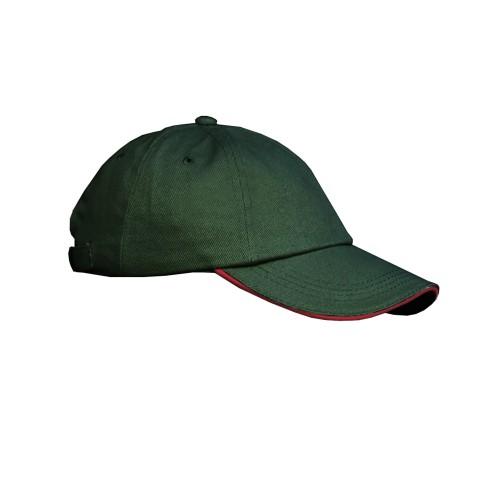 Result Unisex laag profiel zware geborstelde katoenen baseballpet met sandwichklep One Size grijs/Vloot