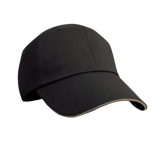 Result aat Unisex visgraat contrasterende kleur Sandwich Peak baseballpet One size hemelsblauwe kleur/Vloot
