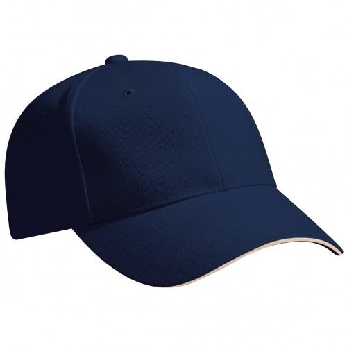 Beechfield Unisex Pro-Style zware geborstelde katoenen baseballpet / hoofddeksel (pak van 2) One Size rood