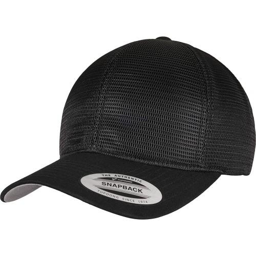 FLEXFIT Omnimesh mesh-pet, unisex volwassenen One Size zwart