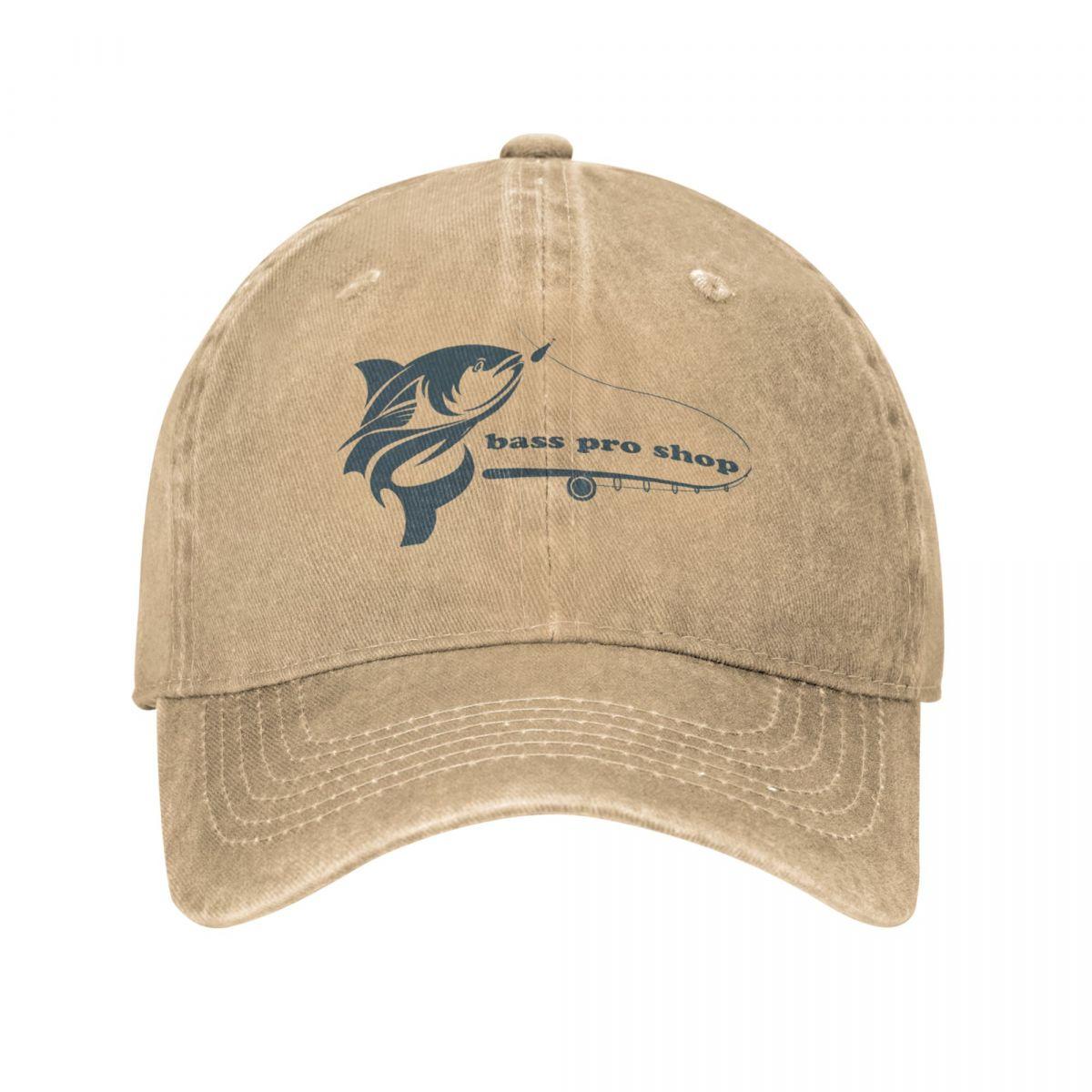 91421224MABN1UXM5T Classic Bass Pro Shop Baseball Cap Heren Dames Versleten Denim Snapback Hoed Snoek Vissen Buiten Hardlopen Golf Verstelbare Petten Hoed One Size