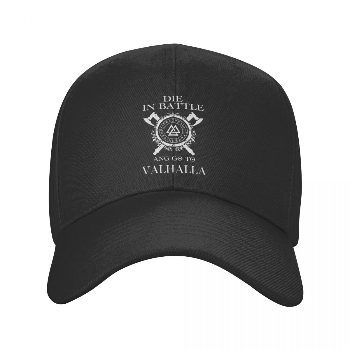 91460000MABYK9JE7A Klassieke Die In Battle And Go To Valhalla Baseball Cap Gepersonaliseerde Verstelbare Unisex Viking Odin Dad Hat Outdoor Snapback Caps Adjustable Cap