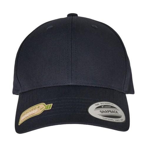 FLEXFIT unisex volwassen twill gerecyclede snapback-pet One Size zwart