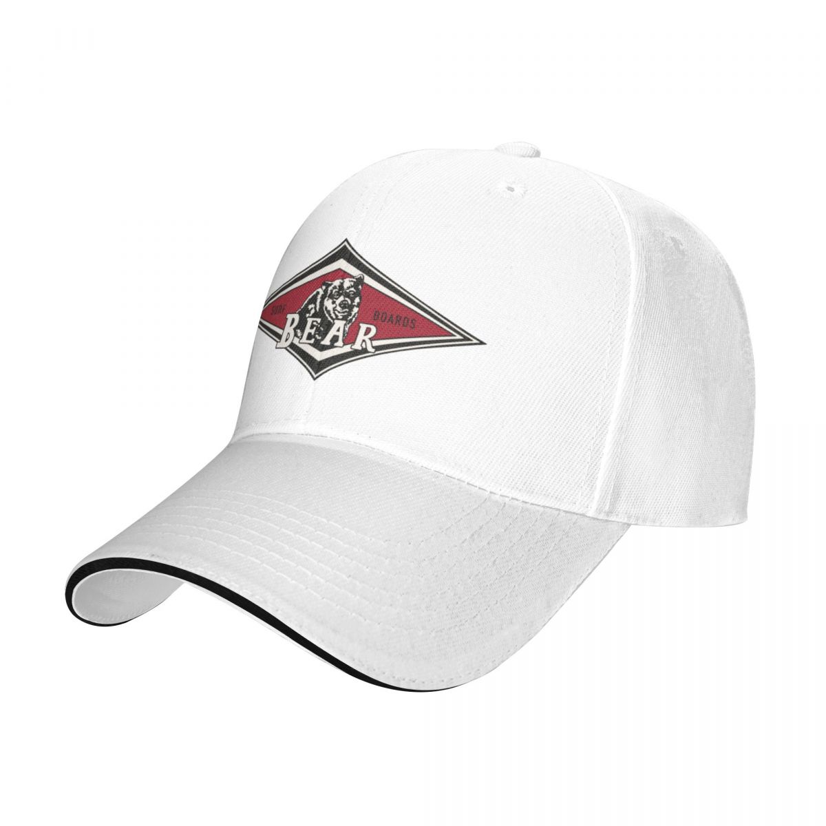 91220702MAC3XJBU98 Vintage Surfing Bear Big Wednesday cult Surfboard surf logo diamant retro T-shirtCap Baseball Cap
