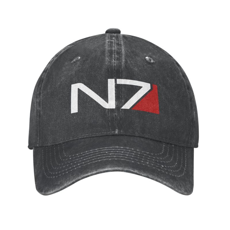 91610103MAC303Y57G Mode Katoen Video Game Mass Effect N7 Baseball Cap Vrouwen Unisex Aangepaste Verstelbare Unisex Dad Hat Hip Hop Adult Baseball Cap