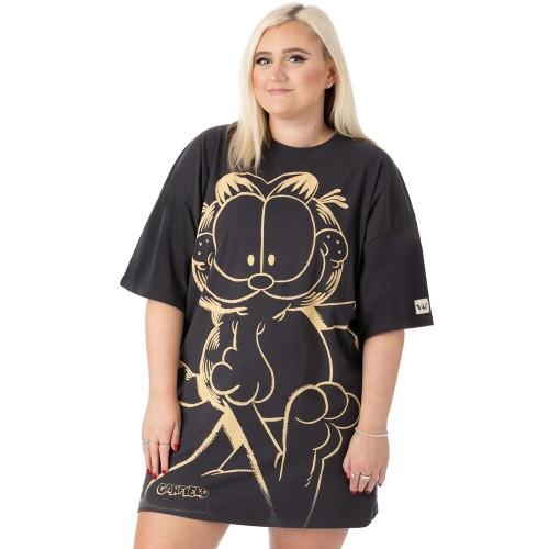 Pertemba FR - Apparel Garfield dames/dames oversized T-shirtjurk L houtskool/oranje