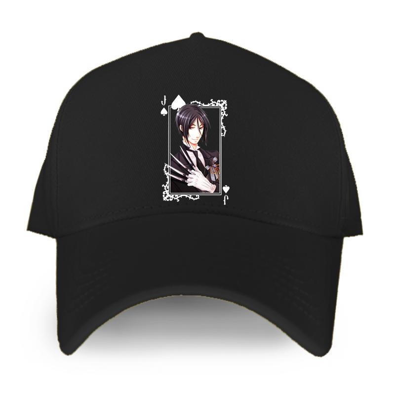 91530102MAC2AA7079 Black Butler Sebastian Baseball Cap Kuroshitsuji Toboso Yana Anime Unisex Vrouwen Caps Mode Hip Hop Hoed Adjustable